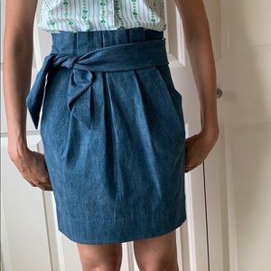 3.1 Phillip Lim paper bag jeans skirt sz 0